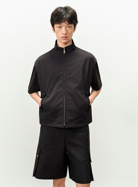 ROYA丨尼龙立领拉链马甲进口哑光防泼水可调节织带极简机能轻量