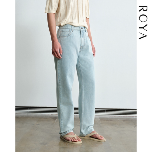 ROYA | 美国康龙CONE 复古浅蓝牛仔裤水洗磨白浅蓝牛仔裤男春款