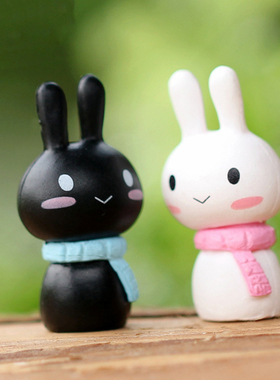 兔子玩具微景观园艺摄影小摆件