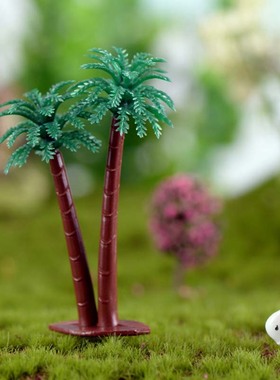 生态瓶植物摄影塑料椰子树小摆件