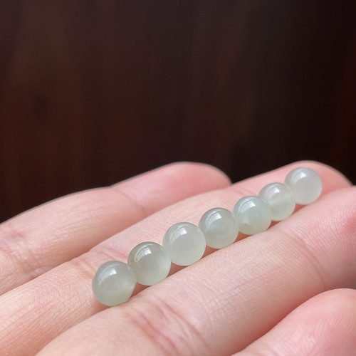 天然和田玉散珠晴水玉珠子手串手链正品手工diy配件礼物圆珠项链