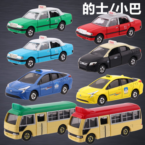 tomy多美卡澳门香港新加坡的士出租车丰田皇冠小巴士合金车模玩具-封面