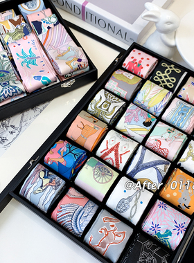 原创twill圆点钥匙桑蚕丝真丝绑包包手柄丝巾小飘带编发长条丝带