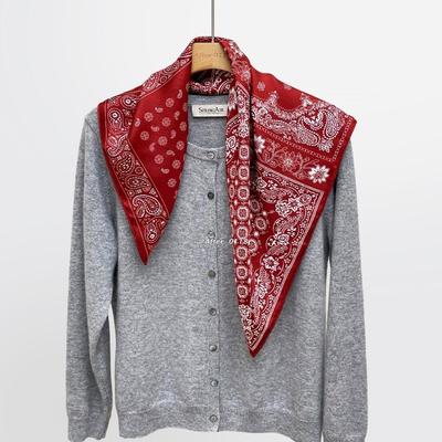 桑蚕丝真丝斜纹绸丝巾围巾