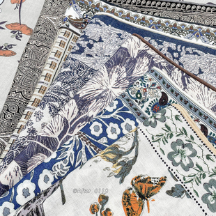 围巾丝巾披肩女 款 After 丝毛长巾双面印花桑蚕丝绵羊毛大尺寸时尚