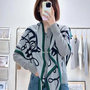 桑蚕丝羊毛围巾丝巾三角巾 中性老钱质感风 After 巴比伦旋律