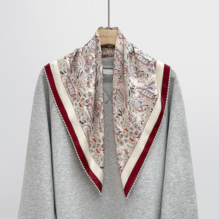 时尚 春色摇曳 腰果花100桑蚕丝围巾丝巾中方巾 真丝双绉 After