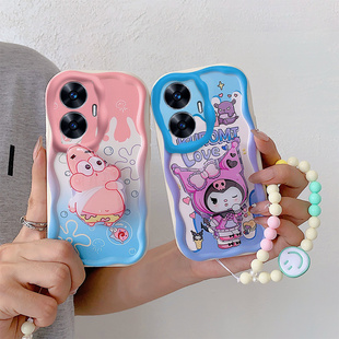 适用Realme C55手机壳海外版真我C55气囊防摔软RMX3710全包边保护套国际版个性创意卡通支架可爱时尚女新款