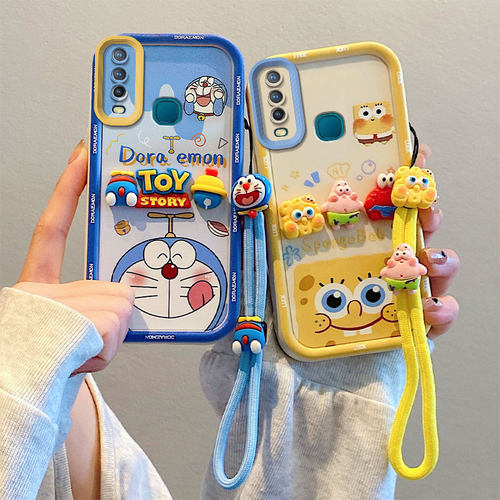 适用vivo1902海外版手机壳vivo1904国际版硅胶软防摔保护套个性创意立体卡通可爱女新款