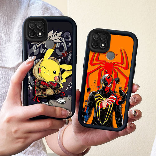 适用OPPO A15手机壳防摔A15S保护套CPH2185软CPH2179硅胶全包边个性创意卡通可爱男女情侣新款