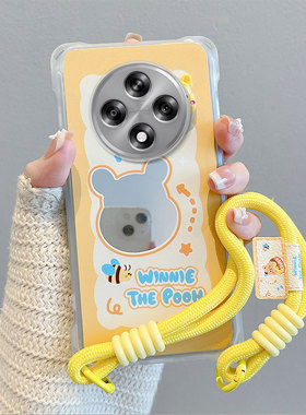 适用OPPO Reno12F 4G/5G手机壳Reno12 FS 5G气囊防摔CPH2637软全包边保护套个性创意斜挎绳子卡通可爱女新款