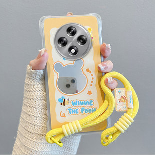 适用OPPO Reno12F 4G/5G手机壳Reno12 FS 5G气囊防摔CPH2637软全包边保护套个性创意斜挎绳子卡通可爱女新款
