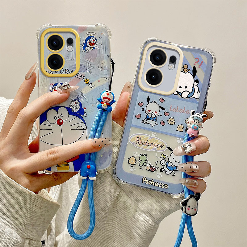 适用OPPO Reno13F 4G/5G手机壳Reno13 FS 5G气囊防摔CPH2699软全包边CPH2071透明保护套个性创意卡通可爱新款