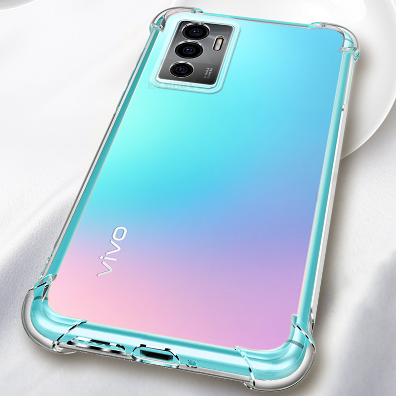 适用VIVO V23E 5G手机壳气囊防摔V2126保护套透明硅胶软创意新款