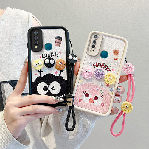 适用vivo1902海外版手机壳vivo1904国际版硅胶软防摔保护套个性创意立体卡通可爱女新款