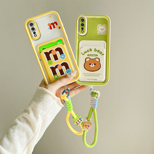 适用Vivo1907海外版手机壳国际版可插卡防摔软全包边保护套个性创意卡包可爱男女新款