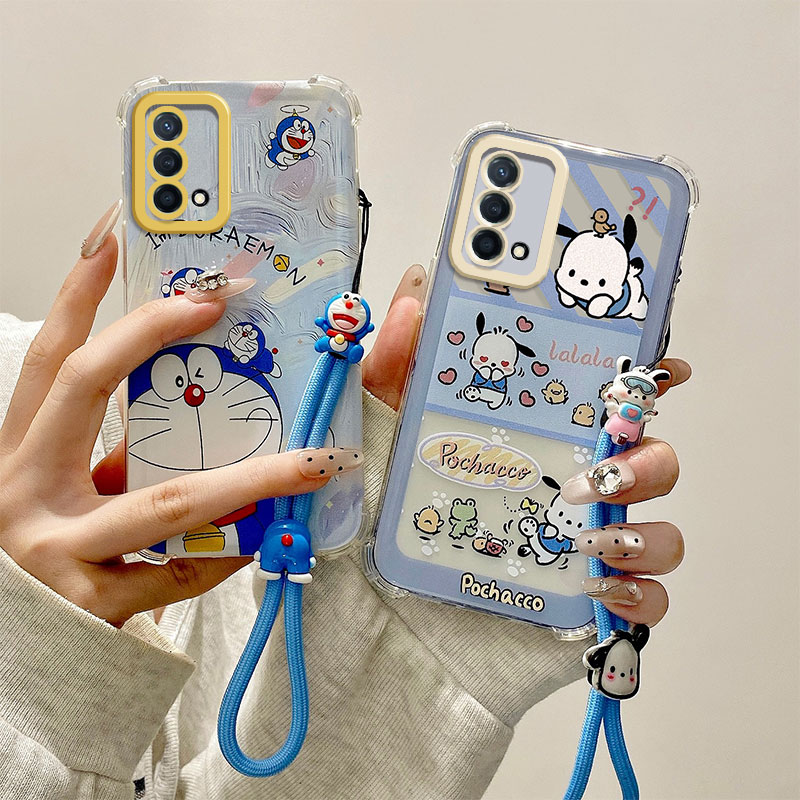 适用OPPO A74 4G海外版手机壳CPH2219国际版气囊防摔软保护套卡通个性创意可爱男女情侣新款