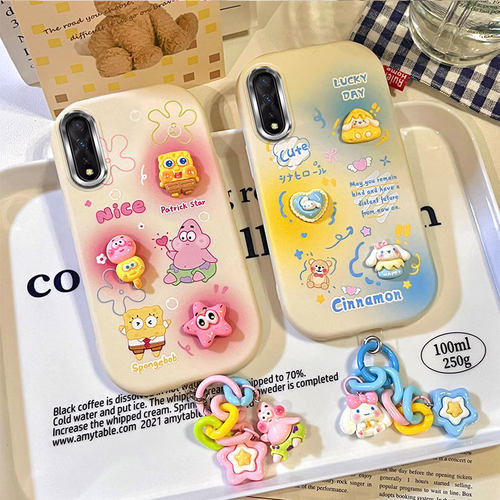 适用VIVO1907手机壳防摔海外版保护套国际版硅胶软个性创意立体卡通可爱女新款