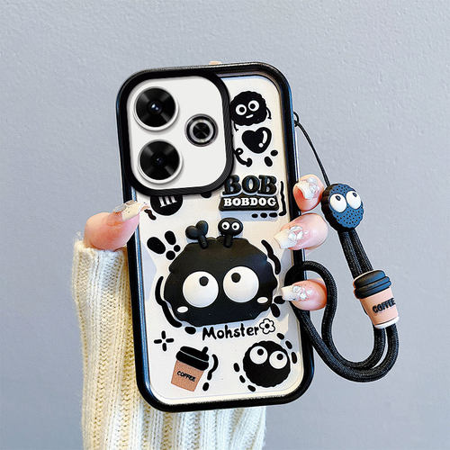 适用小米POCO M6 4G海外版手机壳国际版防摔保护套硅胶软创意立体卡通可爱情侣男女新款