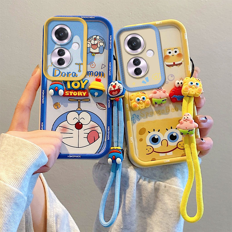 适用OPPO Reno11F海外版手机壳日本版气囊CPH2603防摔硅胶保护套软个性创意立体卡通可爱新款