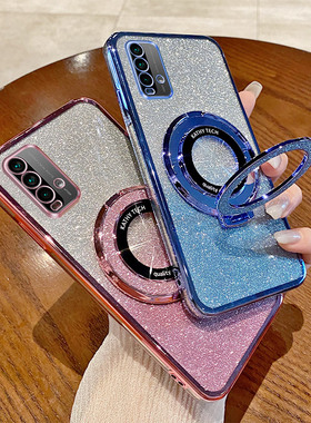 适用Redmi 9T手机壳红米Note9 4G海外版防摔Note9T 5G保护套Note9Pro国际版Max硅胶Note9s软面支架闪粉女款