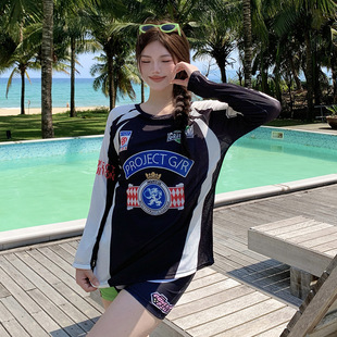 加大码 分体三件套高级感巨显瘦遮肚子肉温泉 胖mm泳衣女士2026新款