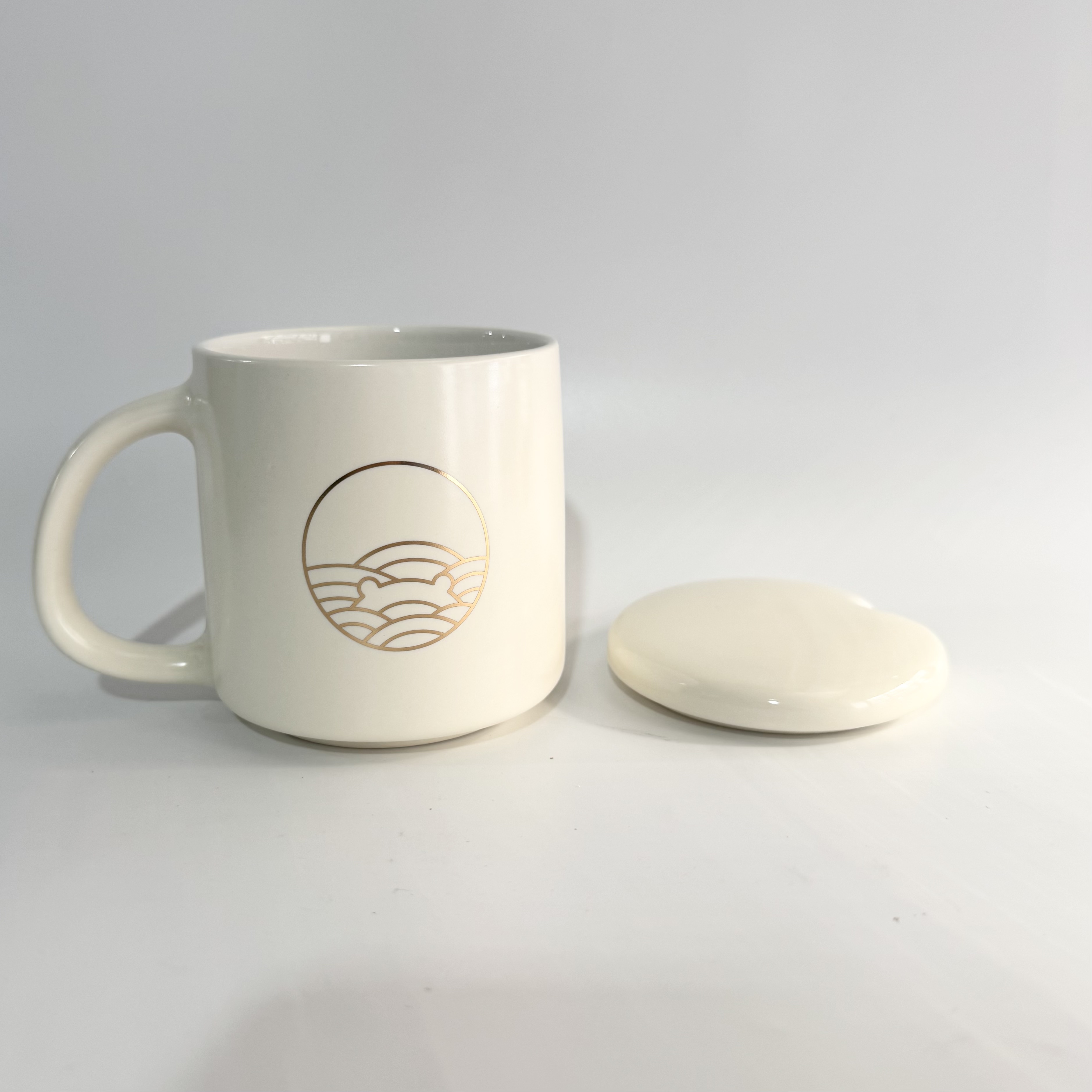 小熊养生壶配件陶瓷杯子陶瓷盖子YSH-D08D3