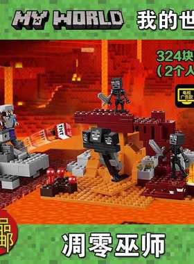 中国积木我的世界21126冥界凋零巫师儿童拼装玩具男孩玩具10469