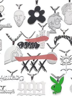 Hip Hop Rapper Pendant Necklace 嘻哈吊坠项链促销