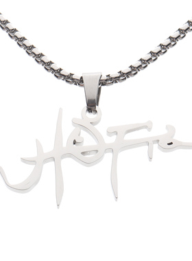 Travis Scott UTOPIA Necklace 嘻哈个性情侣吊坠项链