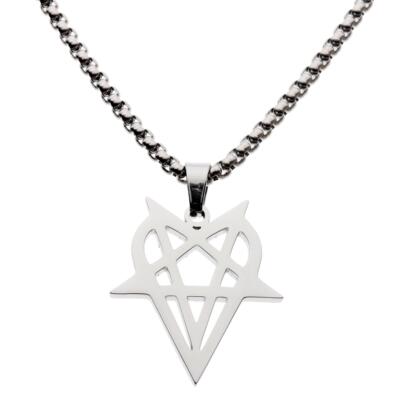 Destroy Lonely Heartagram HIP HOP Rapper necklace 项链