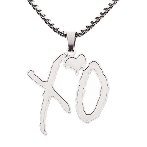 The Weeknd XO Drake necklace 嘻哈个性情侣吊坠项链