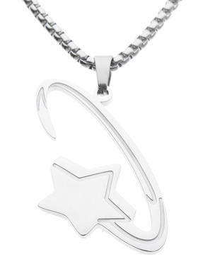 Pop Smoke Shooting Star Woo Necklace 嘻哈项链