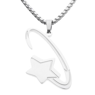 Pop Smoke Shooting Star Woo Necklace 嘻哈项链