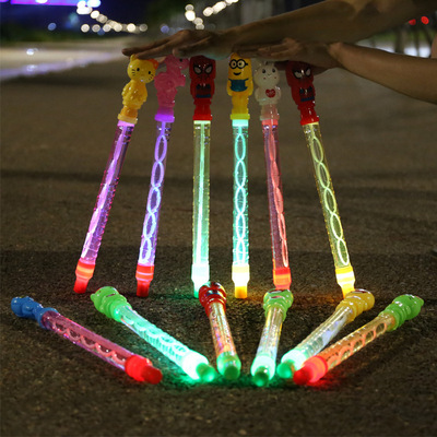 BUBBLE泡泡棒夜市儿童发光多只装卡通手持2024年网红爆款泡泡玩具