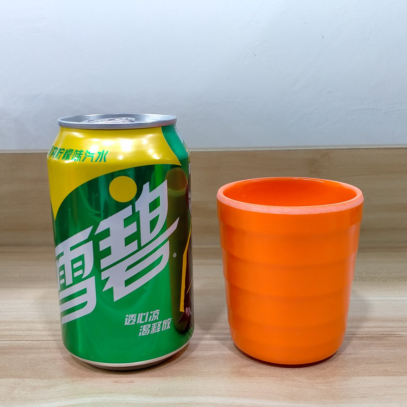 密胺200ml杯子彩色加厚磨砂塑料商用水杯餐厅饭店火锅店果汁酒水