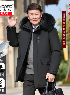 一衣三穿.鹅绒.厚款中长款羽绒服