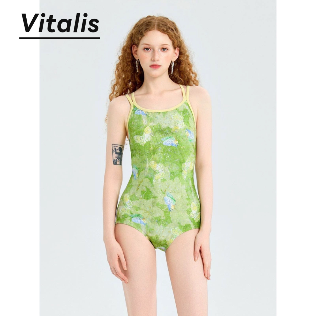 Vitalis森野蝶显瘦连体泳衣女