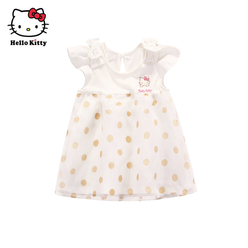HELLOKITTY连衣裙高腰欧根纱图片