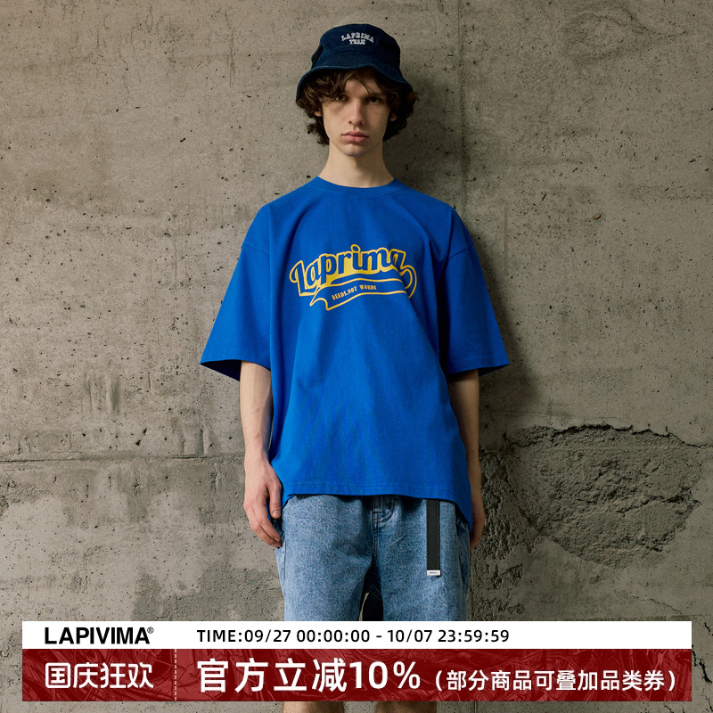 LAPRIMA旗帜印花短袖