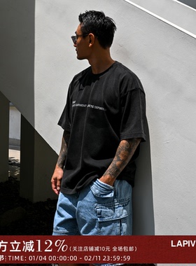 LAPIVIMA COLOR SERIES WASHED PRINED TEE 夏日多色水洗印花TEE