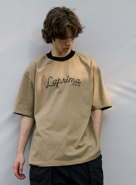 LAPRIMA 24SS TWINE LOGO PRINTED TEE 植绒麻绳标志短袖LAPIVIMA