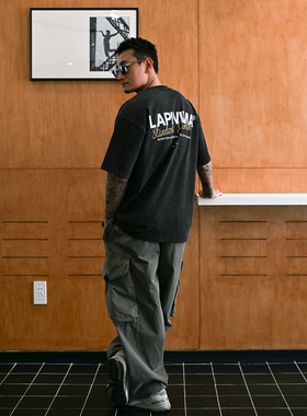 LAPIVIMA COLOR SERIES WASHED PRINED TEE夏日多色水洗印花T恤衫