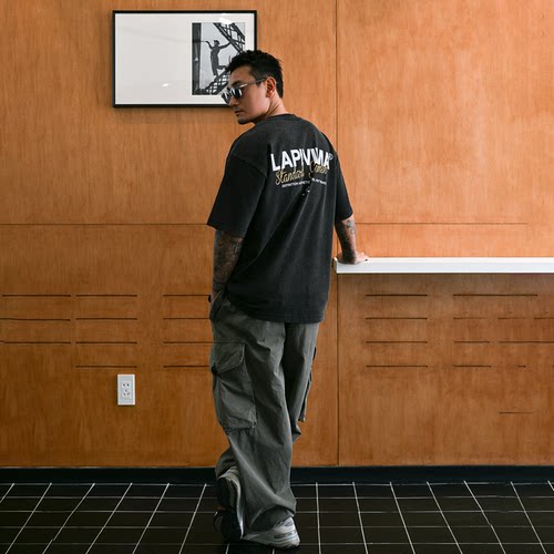 LAPIVIMA COLOR SERIES WASHED PRINED TEE夏日多色水洗印花T恤衫