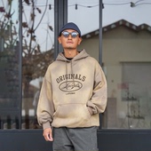 LAPIVIMA HOODED重磅喷染连帽印花复古做旧卫衣 PRINT SPLASH DYE