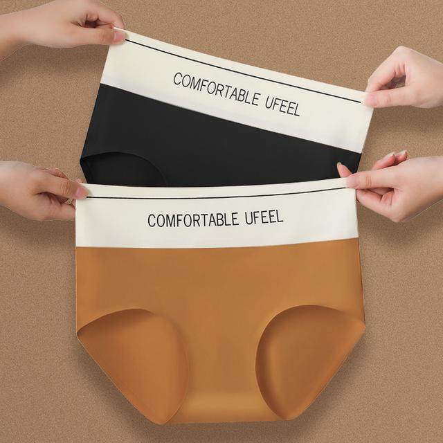 Ufeel冰丝 中高腰收腹提臀健身运动瑜伽无痕内裤一片式简约8667,女士内衣/男士内衣/家居服,女三角裤,淘宝优惠券,粉丝福利购,淘宝优惠卷