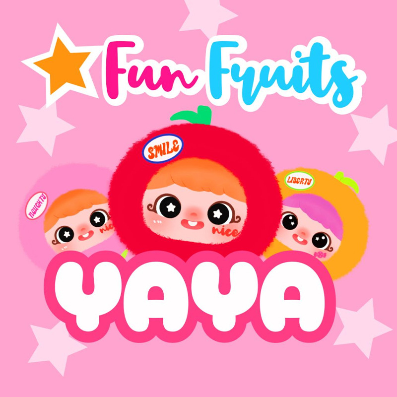 新款潮玩YAYA奇趣水果毛绒盲盒包包挂件装饰品少女心节日礼物