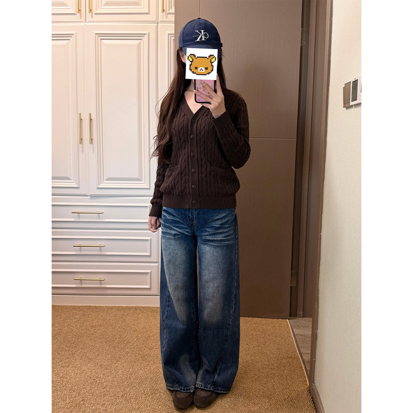 高个子加长复古经典蓝色磨毛牛仔裤女春季新款折痕百搭遮肉牛仔裤,女装/女士精品,牛仔裤,淘宝优惠券,粉丝福利购,淘宝优惠卷