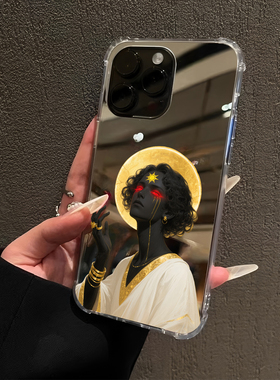 希腊神话太阳神阿波罗适用华为mate60pro手机壳华为p70创意vivox90s镜面opporeno7情侣小米14一加9红米note13