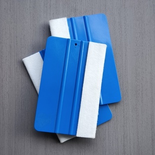 改色膜羊毛刮板汽车贴膜工具塑料小四方刮板广告烤馍双面可用刮板